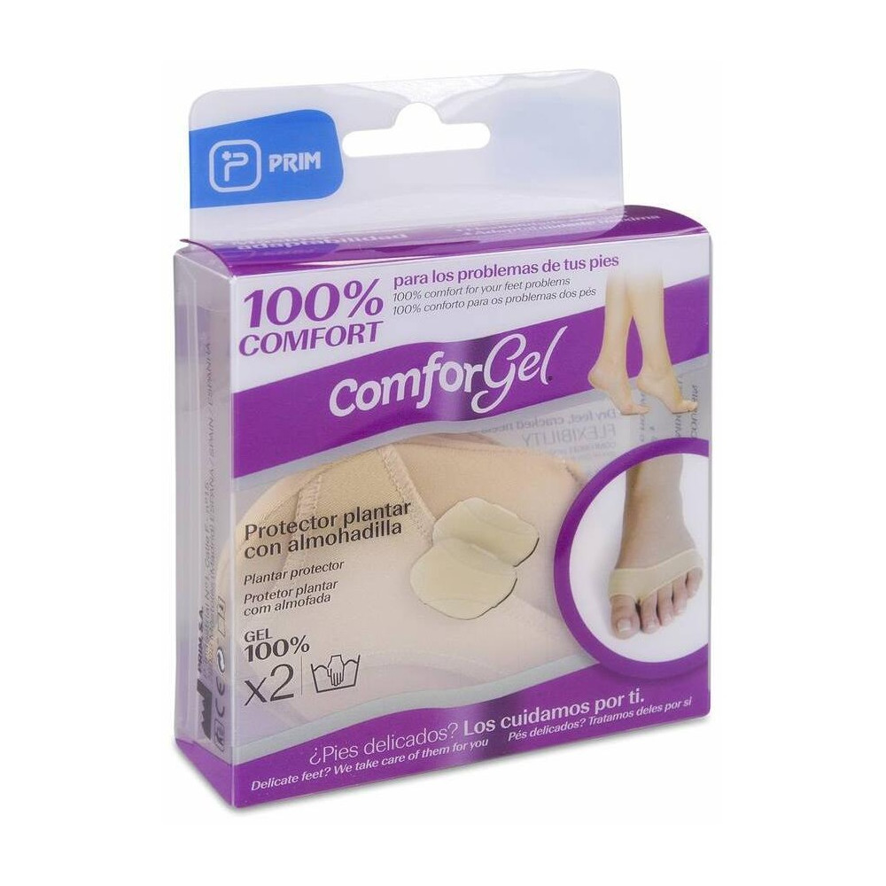 Comforgel Protector Plantar Con Almohadilla Talla S, 2 Uds