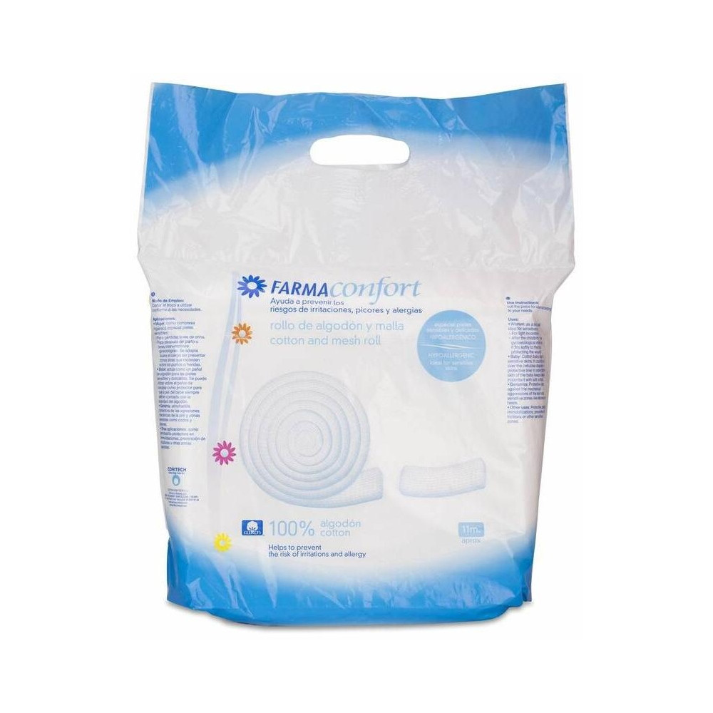 Farmaconfort Compresas De Algodón Y Malla Rollo 11 Metros