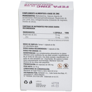 Fepadiet Fepa Zinc Bisglicinato 15Mg 60Caps