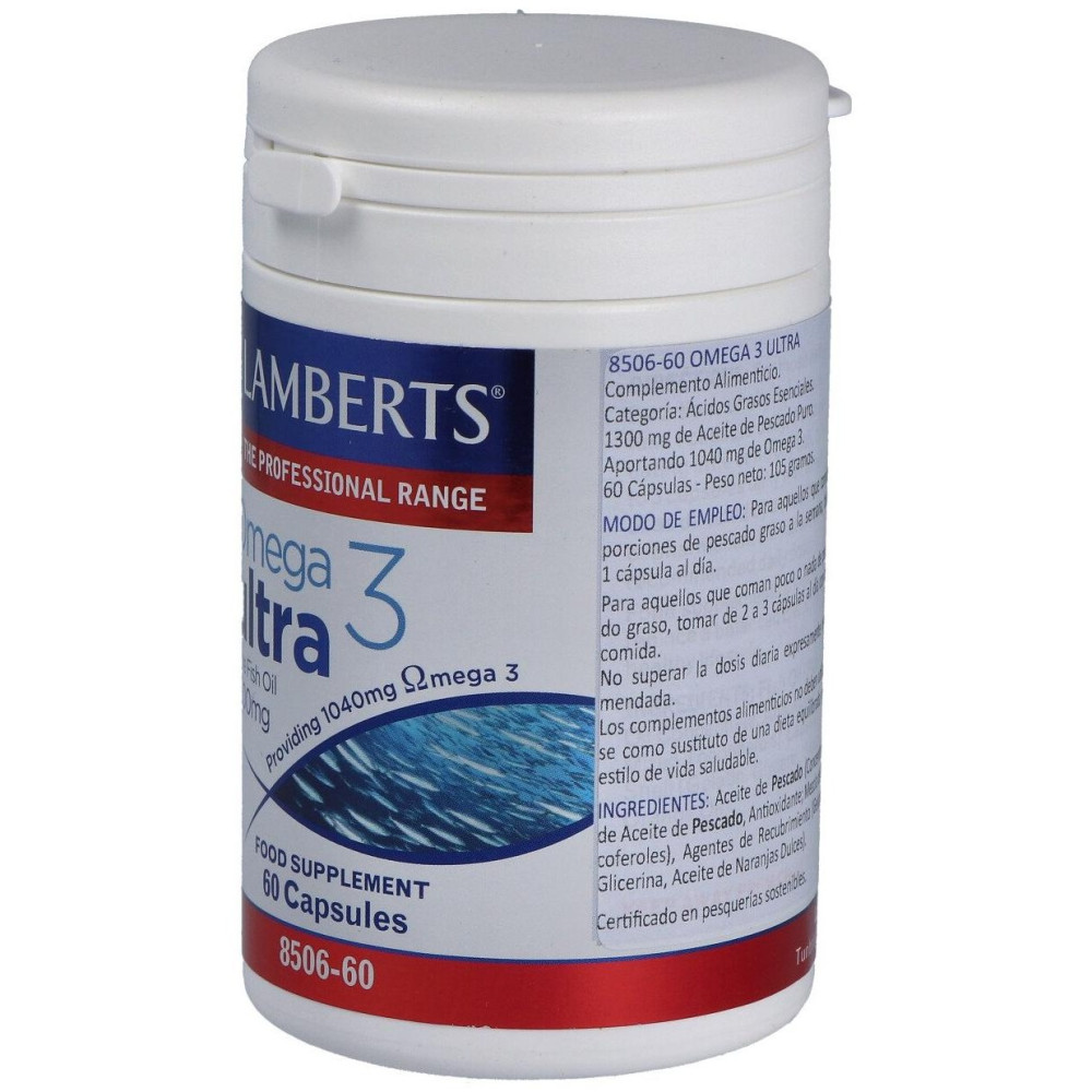 Omega 3 Ultra Aceite De Pescado Puro 1300Mg 60 Cápsulas