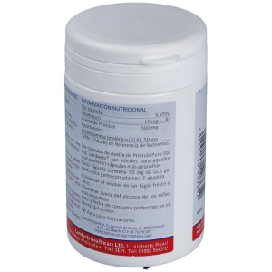 Lamberts Aceite De Primula Puro 500Mg 180 Caps