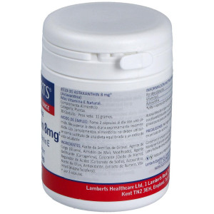 Lamberts Astaxantina 8Mg Con Vitamina E 30Caps