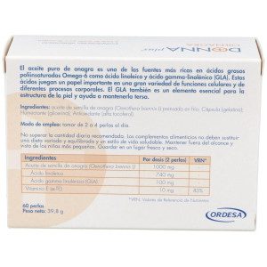Donnaplus+ Aceite De Onagra Perlas, 60 Perlas