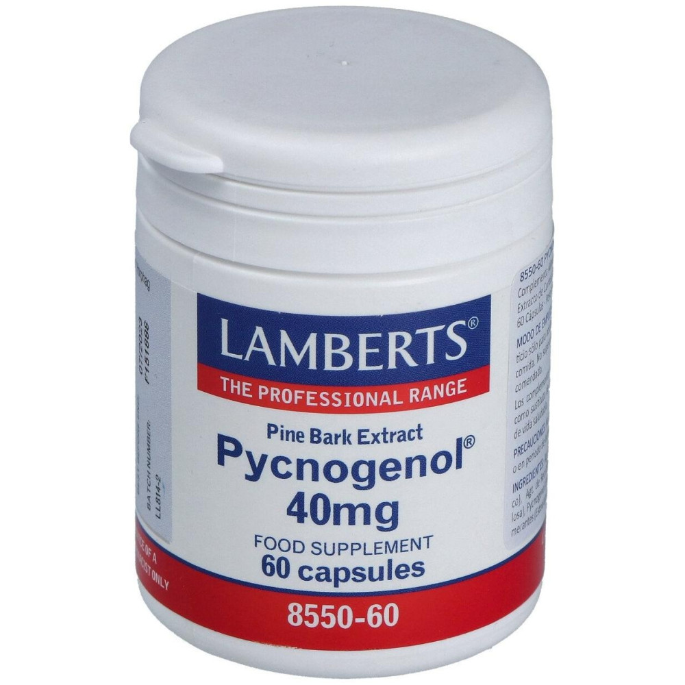 Pycnogenol 40 Mg.(Extracto De Pino Bark) 60 Cap.