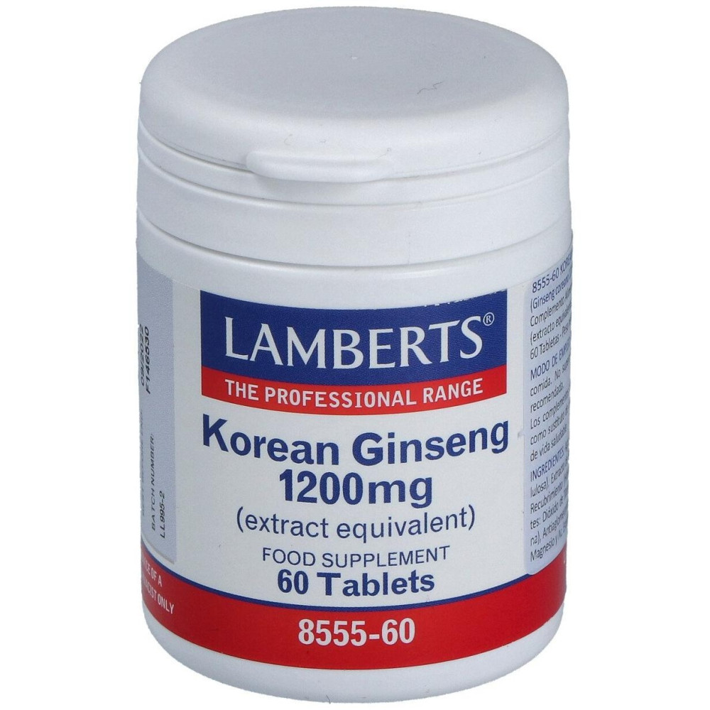 Lamberts Korean Ginseng 1200Mg 60Comp