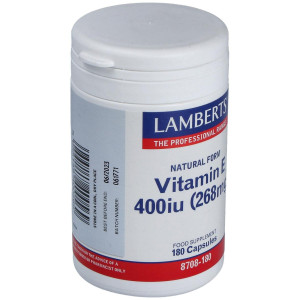 Lamberts Vitamina E Natural 400Ui 180 Comprimidos