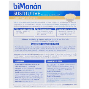 Bimanán Natillas Sustitutivas Sabor Yogur Con Cererales 6Uds