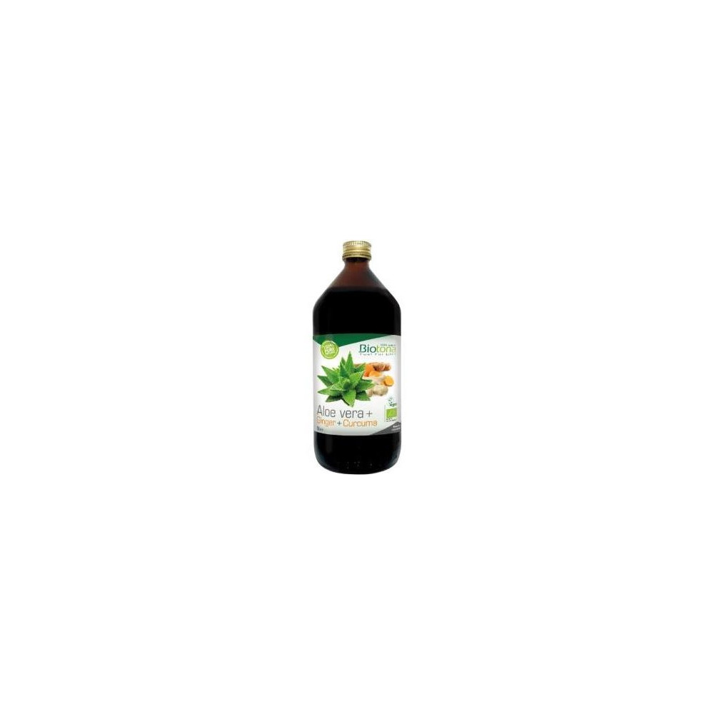 Biotona Jugo Aloe Vera+ Jengibre+ Curcuma Bio 1L