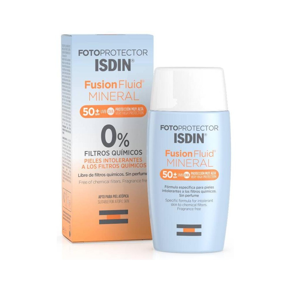Fotoprotector Fusion Fluid Mineral 0% Filtros Químicos Spf50+ 50 Ml