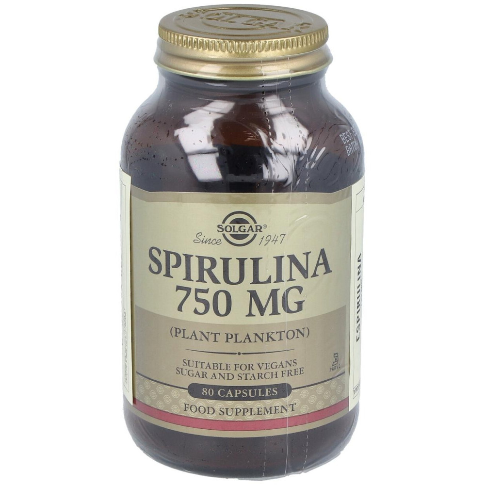 Solgar Espirulina Vegetariana 80Cáps 750Mg