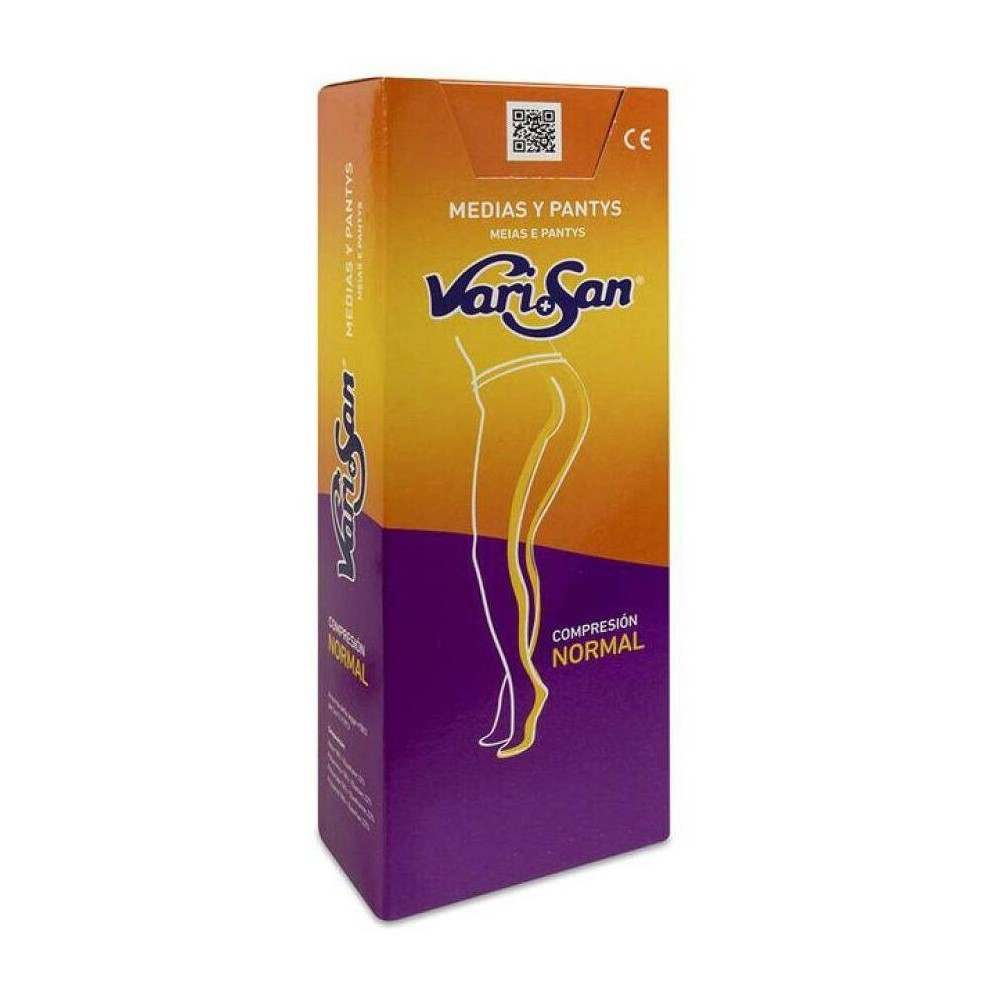 Varisan Media Larga Silicona Visone Compresión Normal Talla 3, 1 Ud