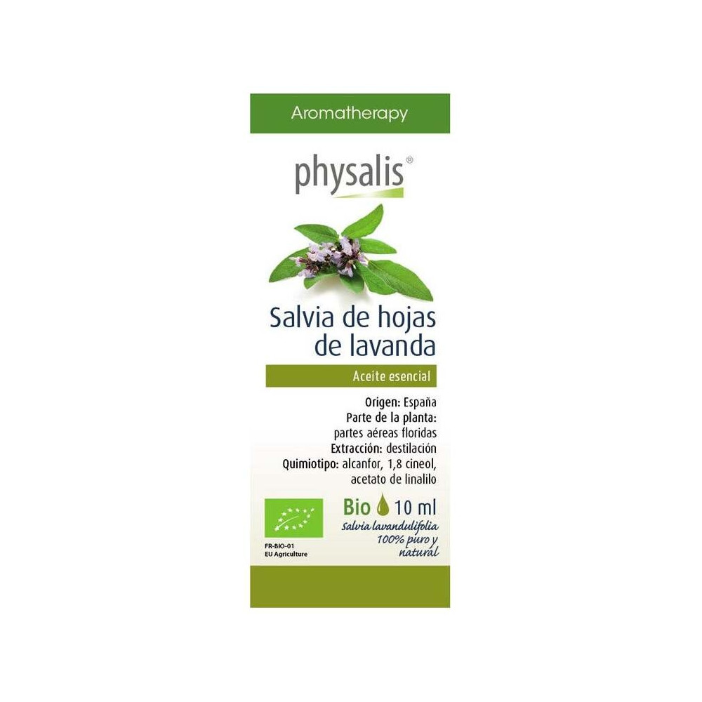 Physalis Aceite Esencial De Salvia De Hojas De Lavanda Bio 10Ml
