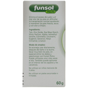 Funsol Desodorante En Polvo Pies 60G