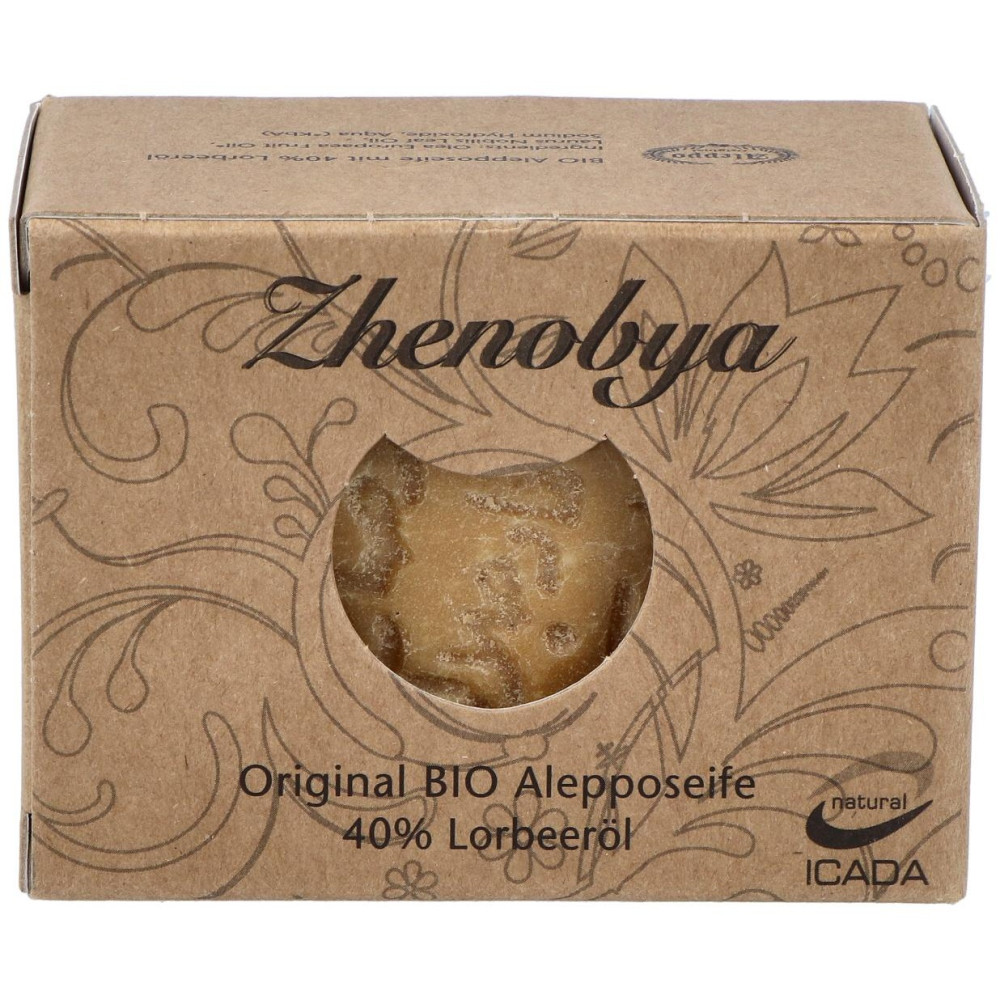 Zhenobya Jabón De Alepo 94% Aceite De Oliva 6% Laurel Bio 200G