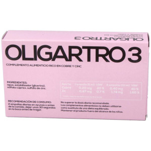 Artesania Agricola Oligartro 3 Cu Zn 20 Ampollas