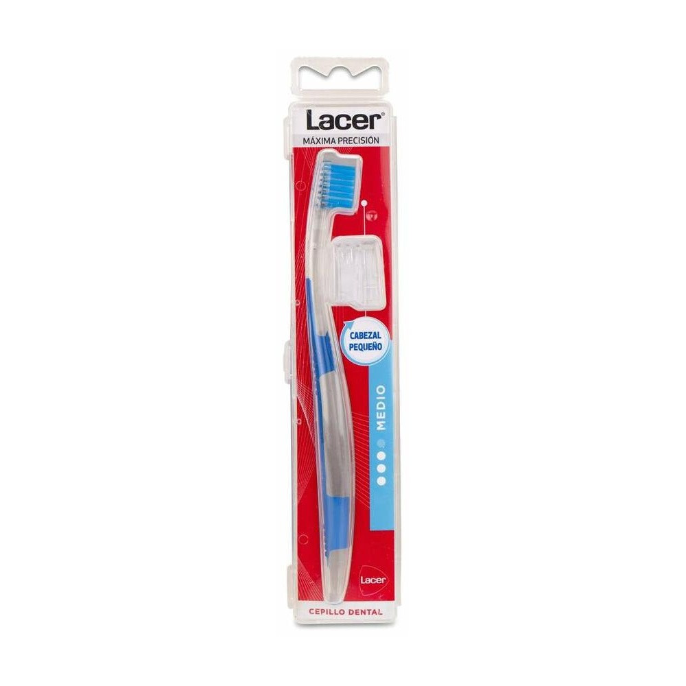 Lacer Cepillo Dental Adulto Cabezal Pequeño Medium, 1 Ud