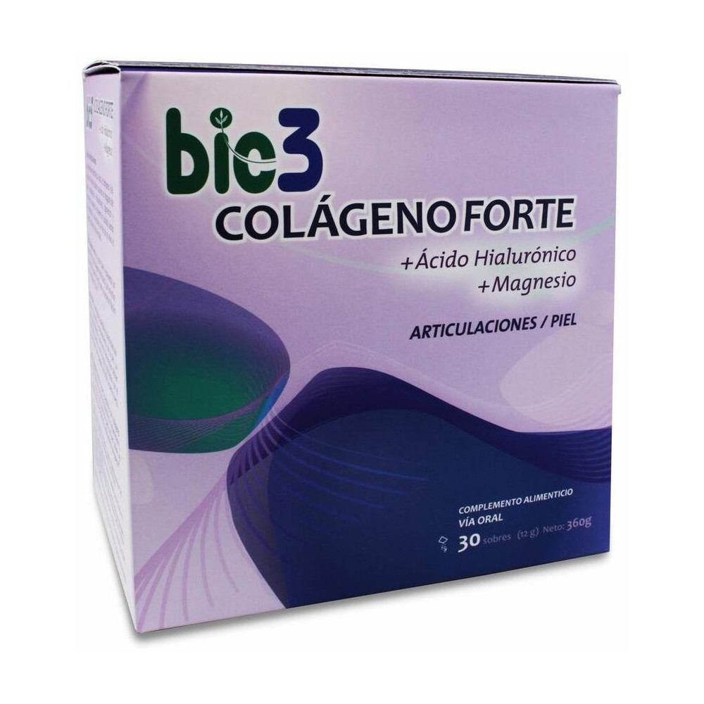 Bio3 Colágeno Forte Articulaciones Y Piel 30 Sobres