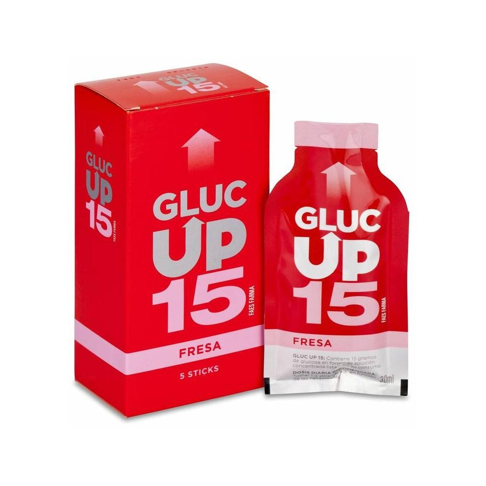 Gluc Up Fresa 15 Gr X 5 Sticks De 30 Ml