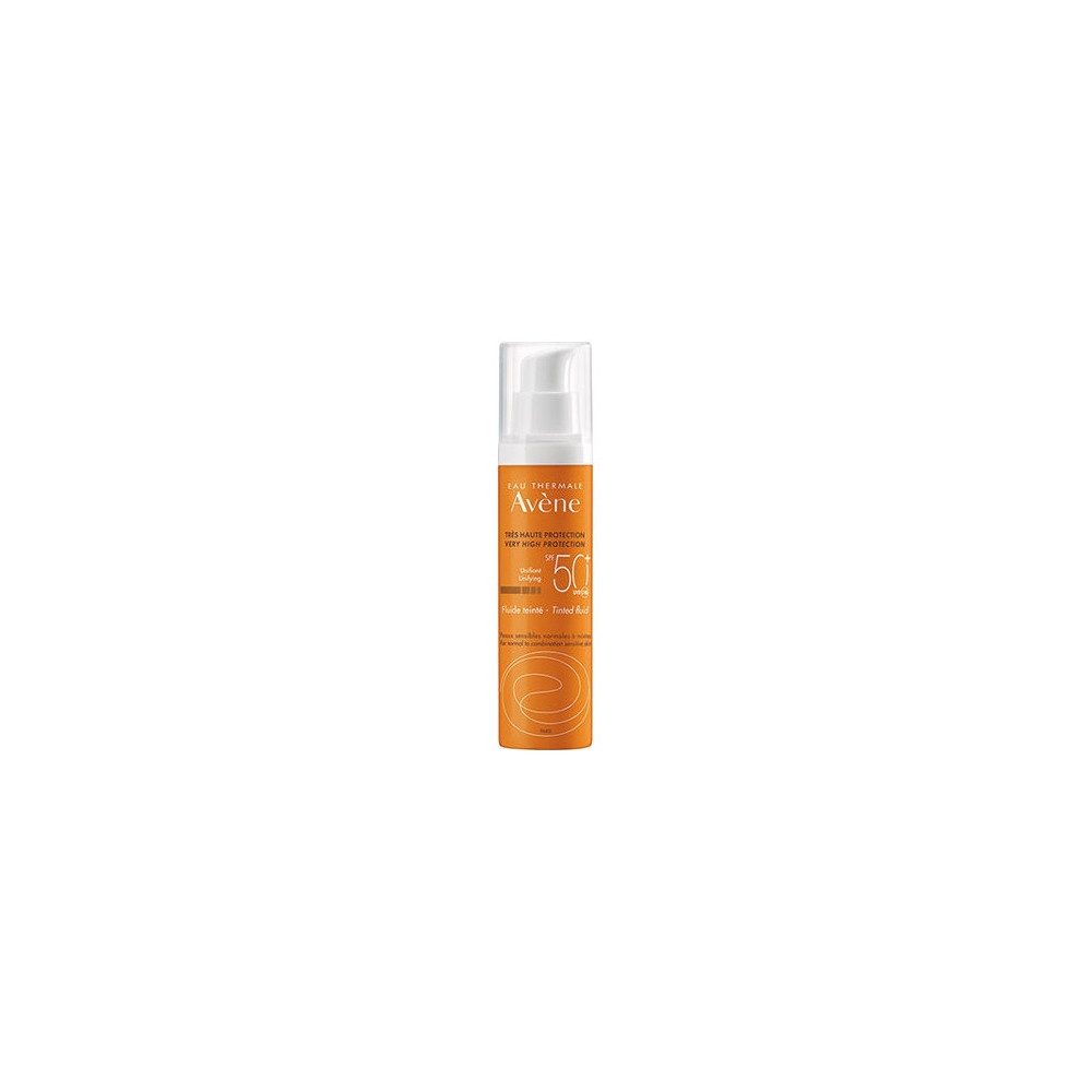Avène Emulsión Coloreada Spf 50+ Toque Seco Oil Free Sin Perfume, 50 Ml