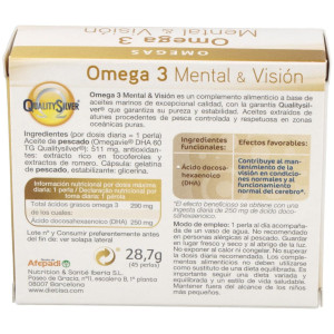 Dietisa Omega 3 Mental Y Visión 45 Perlas