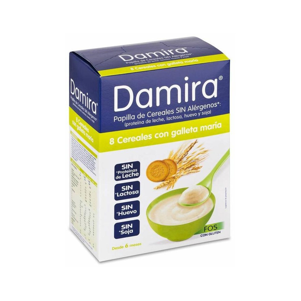 Damira Papilla 8 Cereales Con Galleta Fos, 600 G