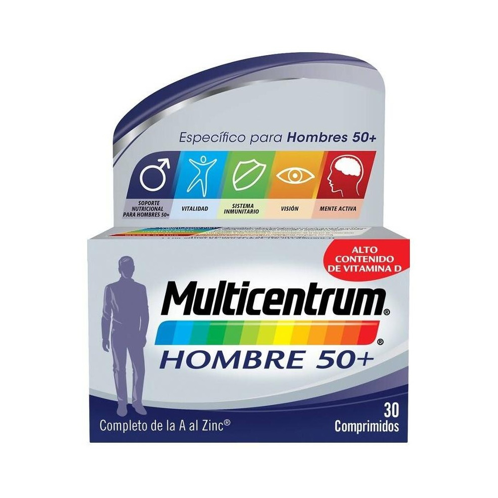 Multicentrum Hombre 50+, 30 Comprimidos