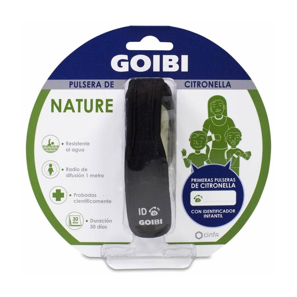 Goibi Nature Pulsera De Citronella Negra, 1 Ud