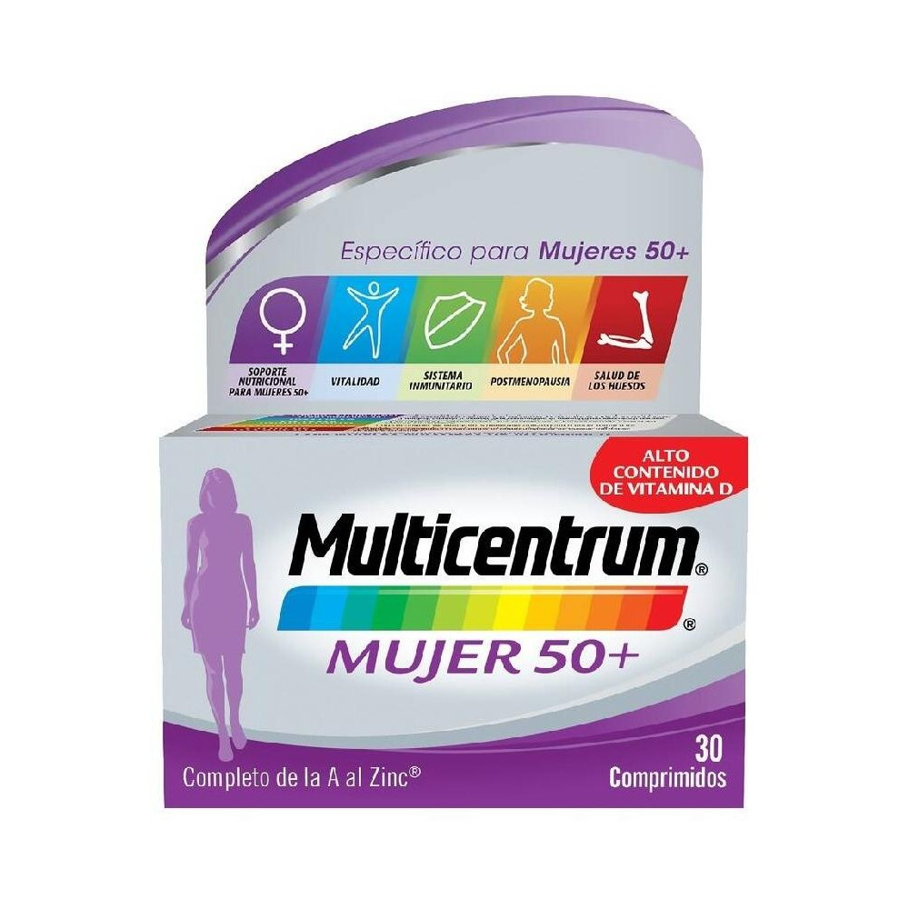 Multicentrum Mujer 50+, 30 Comprimidos