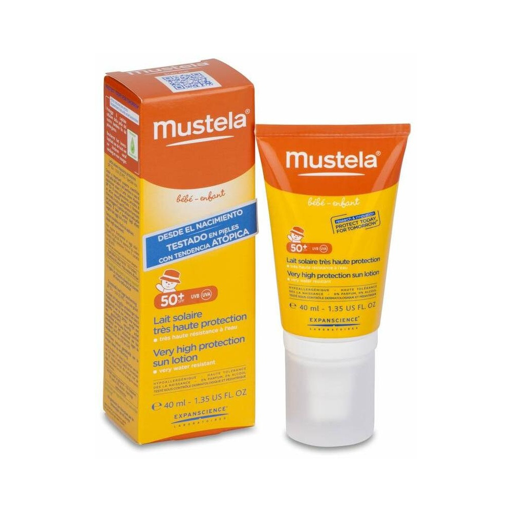Mustela Lait Solaire Très Haute Protection Spf 50+ 40Ml