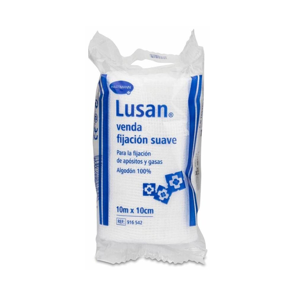 Lusan Venda De Gasa Hidrofila Cambric Fijacion Suave, 10 Cm