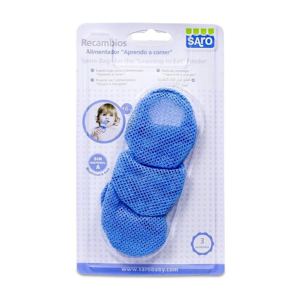 Saro Recambios Alimentador +6 Meses Azul, 3 Uds