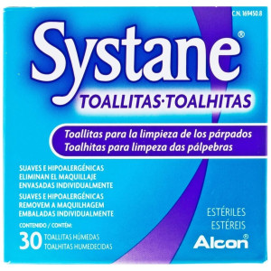 Systane Toallitas Humedas Estériles Limpieza Palpebral, 30 Uds