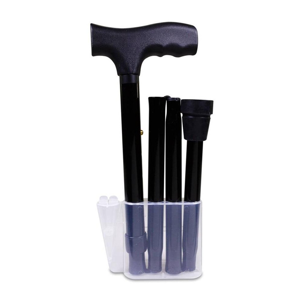 Ayudas Dinámicas Bastón Plegable Negro Ad413/A, 1 Unidad