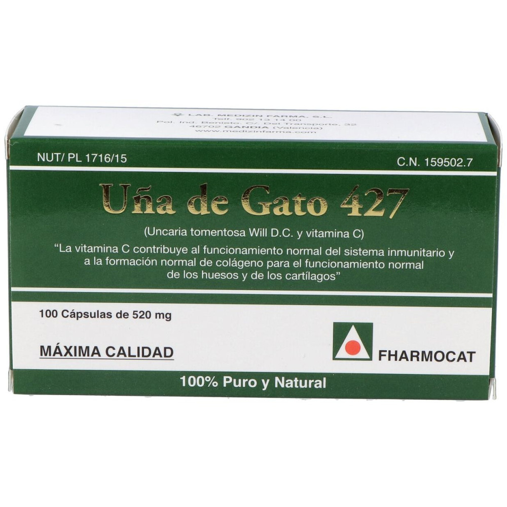 Fharmocat Uña De Gato 427 100Cáps