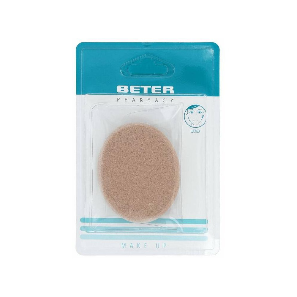 Beter Esponja De Maquillaje Látex 6Cm Con Funda 1Ud