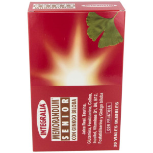 Integralia Memorandum Senior Ginkgo Biloba 20 Viales