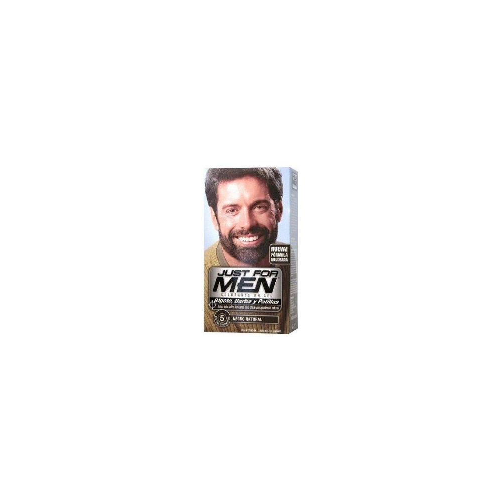 Just For Men Bigote Y Barba Gel Colorante 30 Cc Negro, 1 Ud