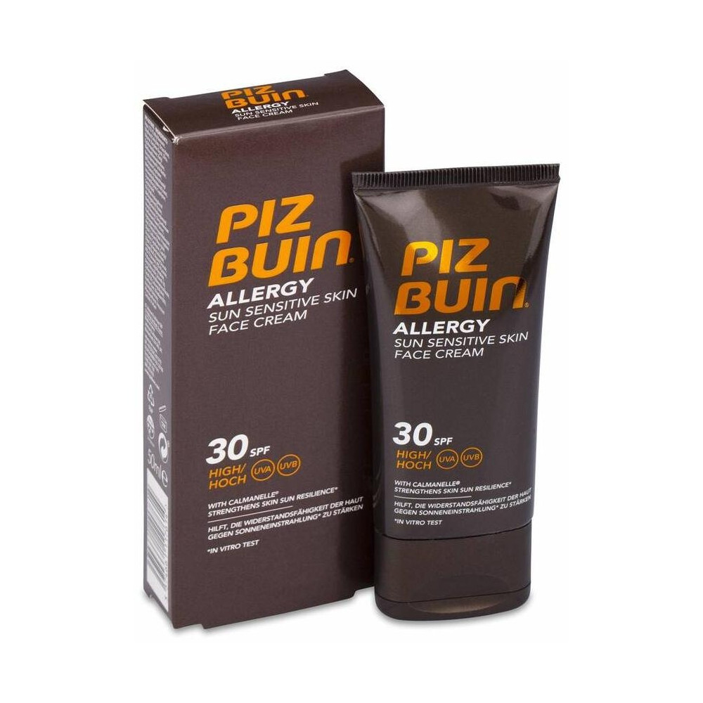 Piz Buin Allergy Fps 30 Protección Alta Crema Facial, 50 Ml