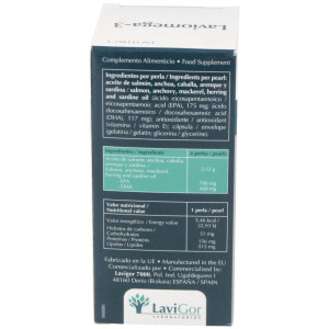 Lavigor Omega 3 Perlas De Aceite De Pescado 60 Caps