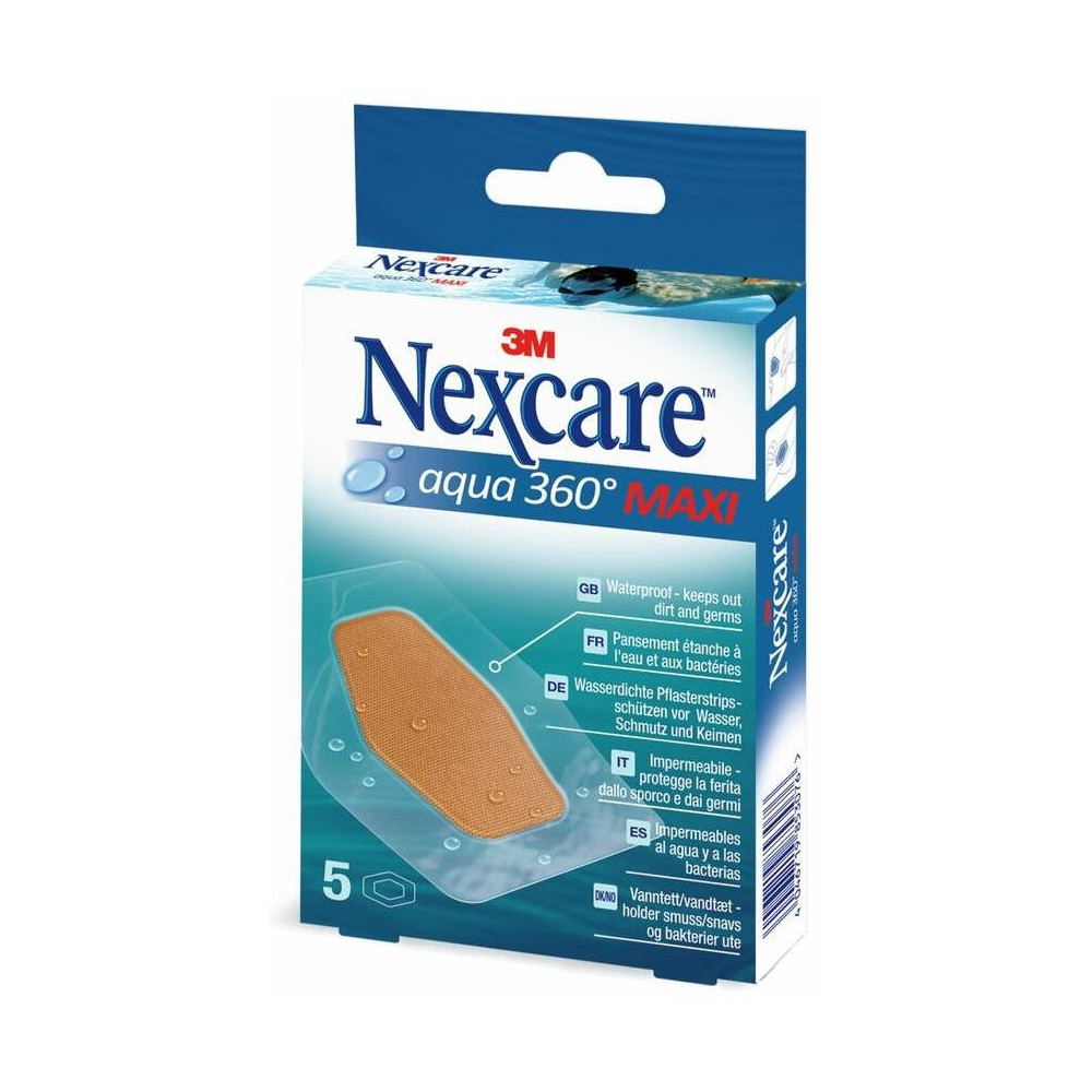 Nexcare Aqua Clear Maxi Apósitos Impermeables 5Uds
