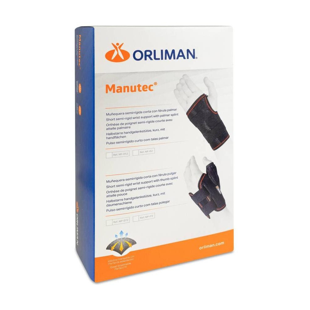 Orliman Muñequera Férula Palmar Mf-D52 Talla 2, 1 Unidad