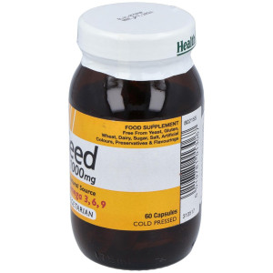 Aceite De Linaza Flaxseed Oil 60Cap. Health Aid