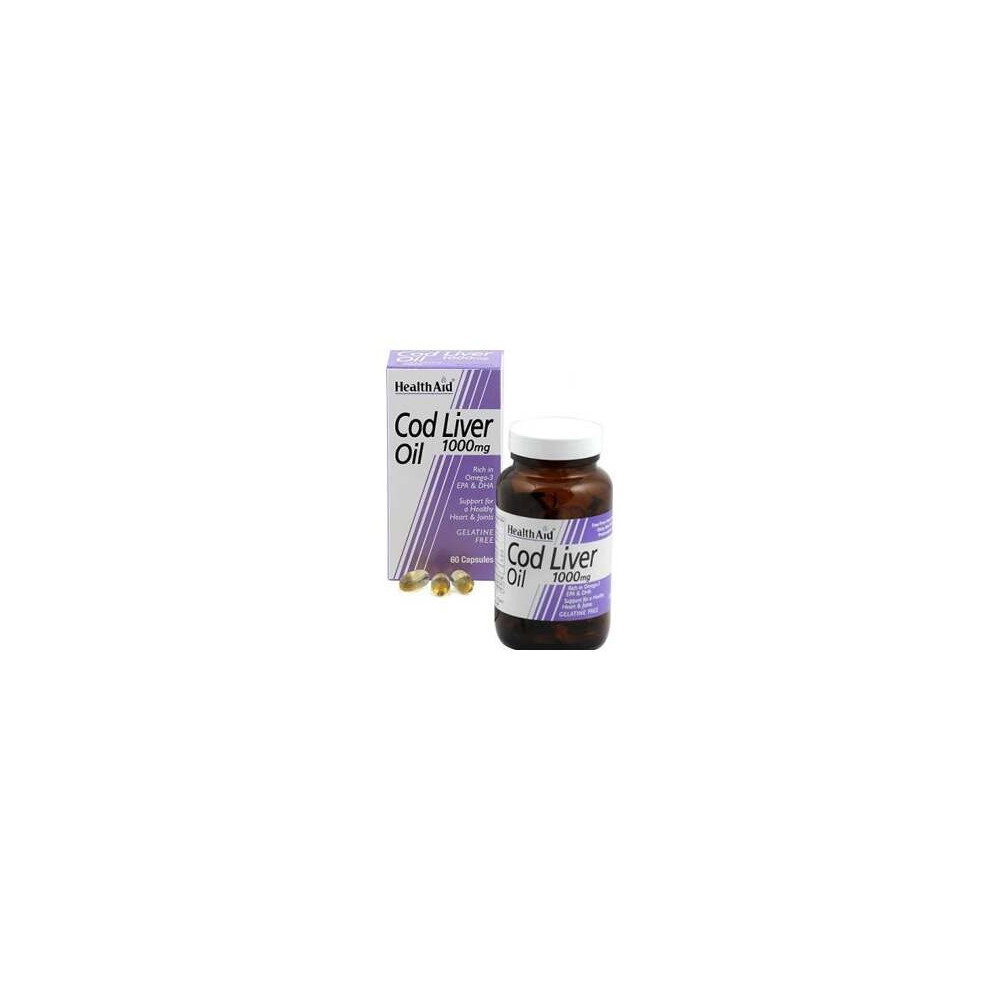 Aceite De Higado De Bacalao1000Mg.60Cap.Health Aid