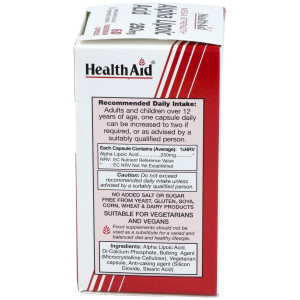 Acido Alphalipoico 60Cap. Health Aid