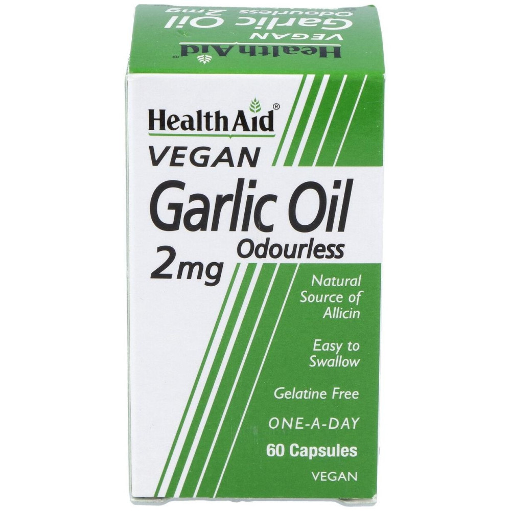 Aceite De Ajo (Garlic Oil) 2Mg. 60Cap. Health Aid