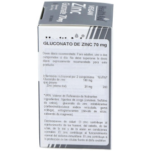 Healthaid Gluconato De Zinc 70 Mg 90 Comprimidos