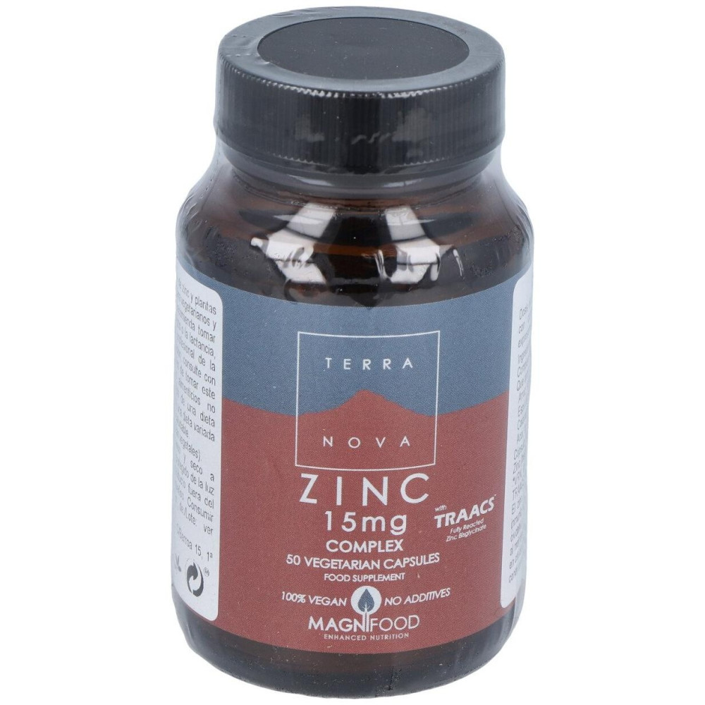 Terranova Zinc 15 Mg Complex 50 Cápsulas