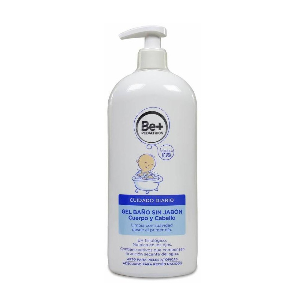 Be+ Pediatrics Gel De Baño Cuerpo/Cabello Sin Jabón, 500 Ml