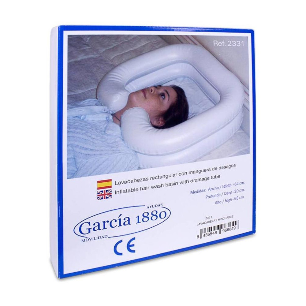 Lavacabezas Rectangular Hinchable, 1 Unidad