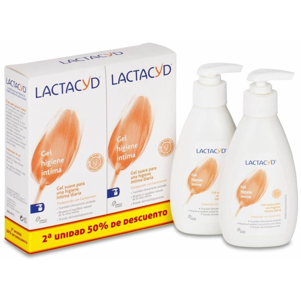 Duplo Lactacyd Íntimo Gel Suave, 2 Uds